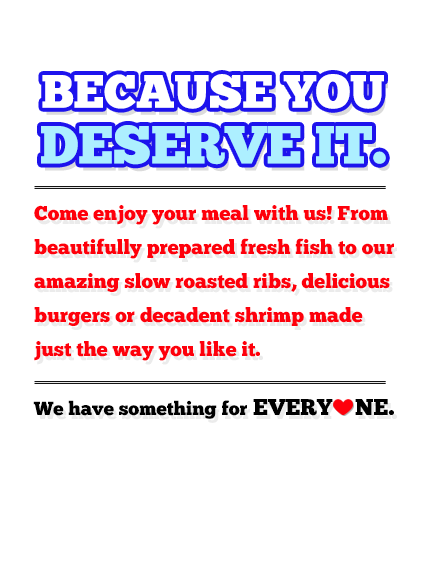 Because You Deserve It Come Enjoy Your Meal With Us - Bonnie Bear (1000x572), Png Download