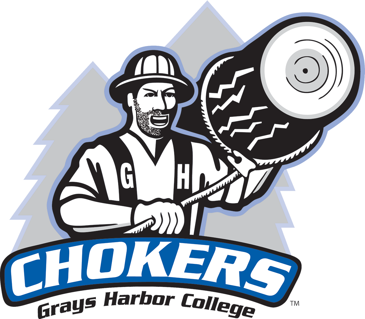 Grays Harbor College Unveils New Charlie Choker Logo - Grays Harbor College (1200x1047), Png Download