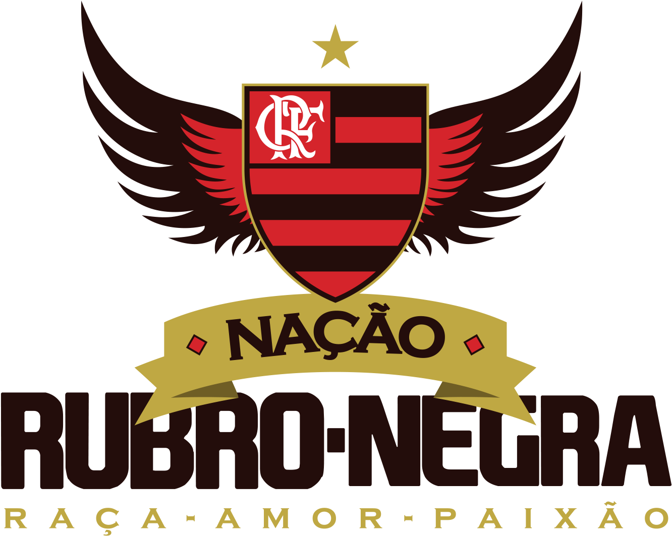 Download - Nação Rubro Negra (1406x1188), Png Download