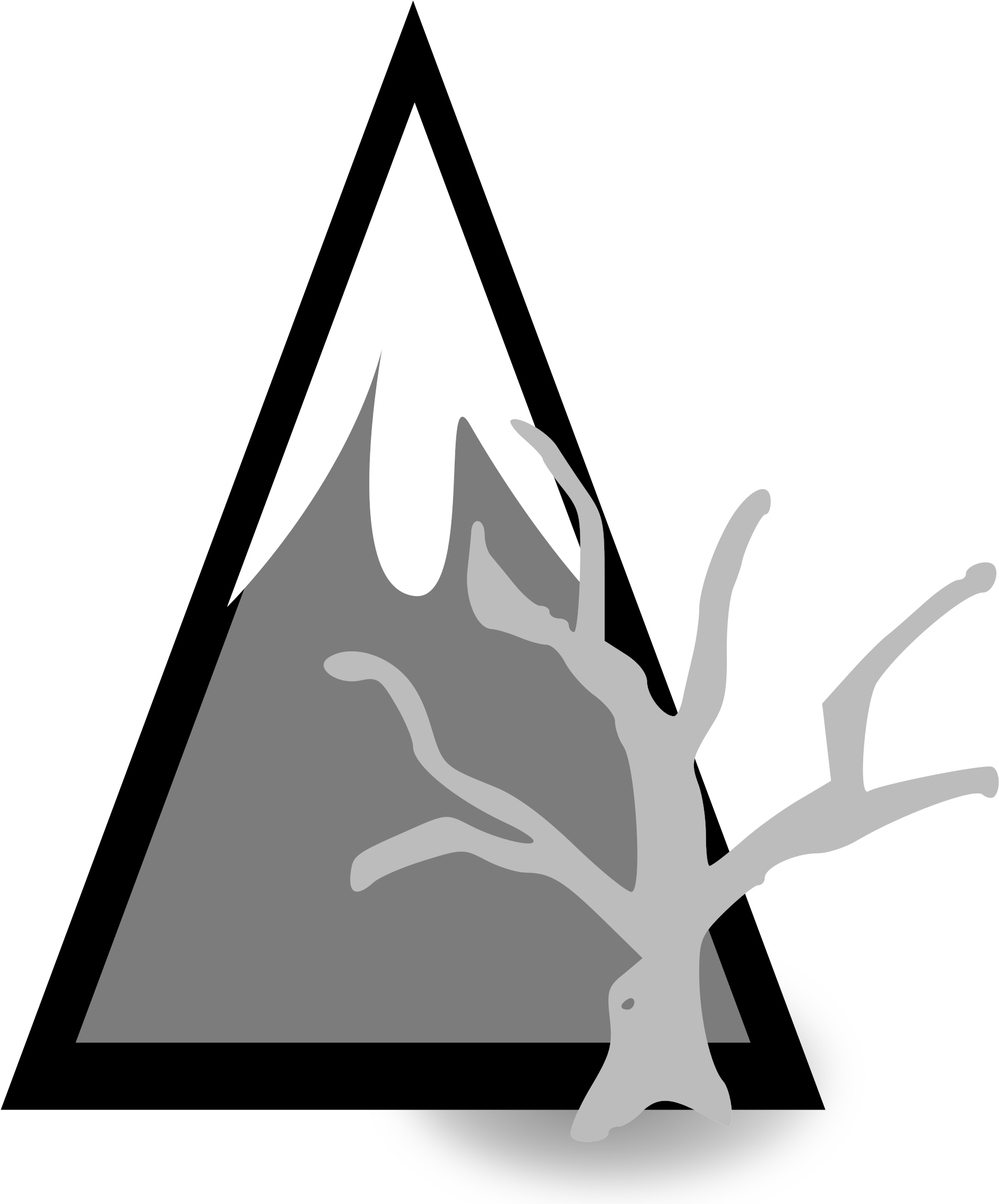 This Free Icons Png Design Of Dead Forest Mountain (2400x2400), Png Download