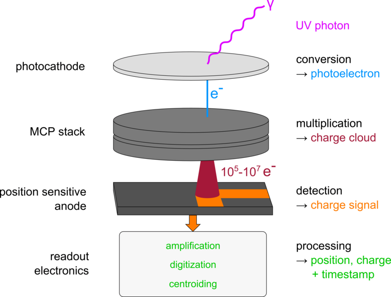 Development Of Uv Mcp Detectors For Future Space Missions - Diagram (789x600), Png Download
