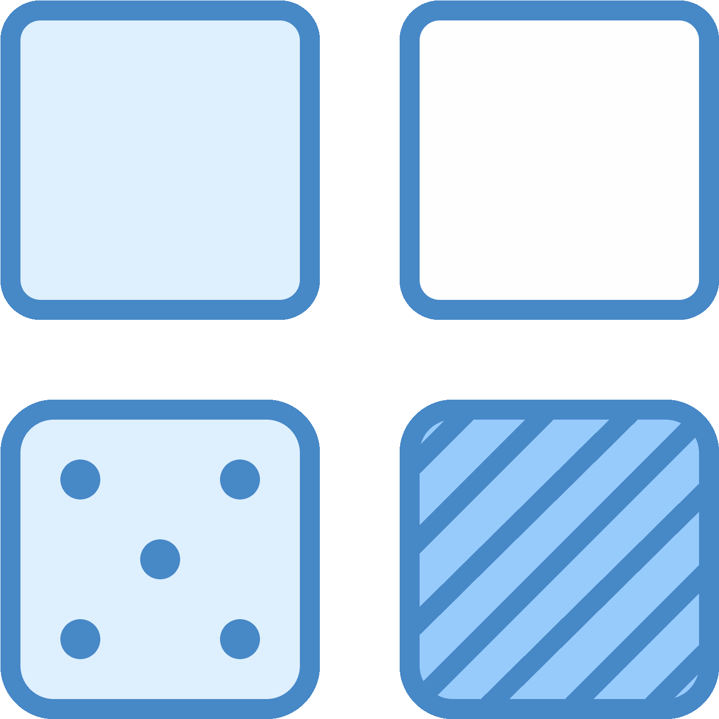 This Is A Picture Of Four Small Squares In Organized (1600x1600), Png Download