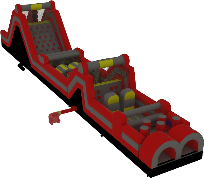 70' Mega Obstacle Course (800x640), Png Download