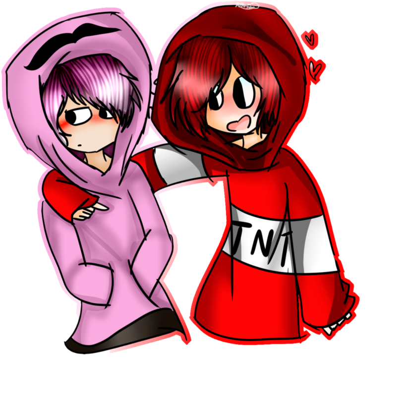 #explodingtnt #failboat #fanart #hunterthewolf28 #pinksheep - Pink Sheep X Crystal Sheep (894x894), Png Download