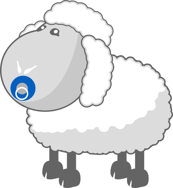 Baby - Sheep Clip Art (552x599), Png Download