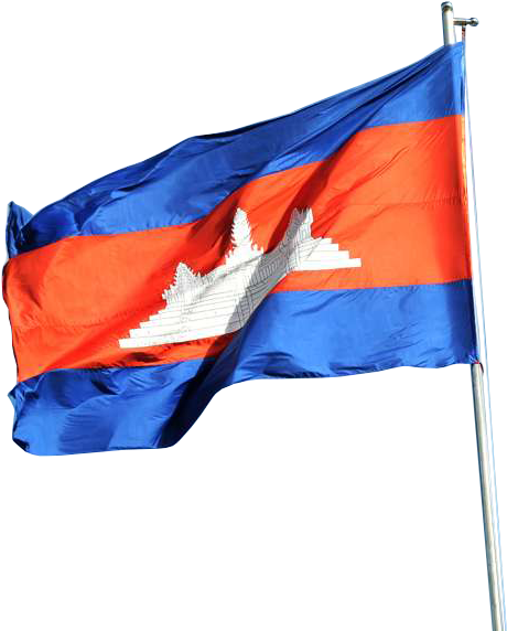 Welcome - Cambodia Girls With Flag (533x601), Png Download