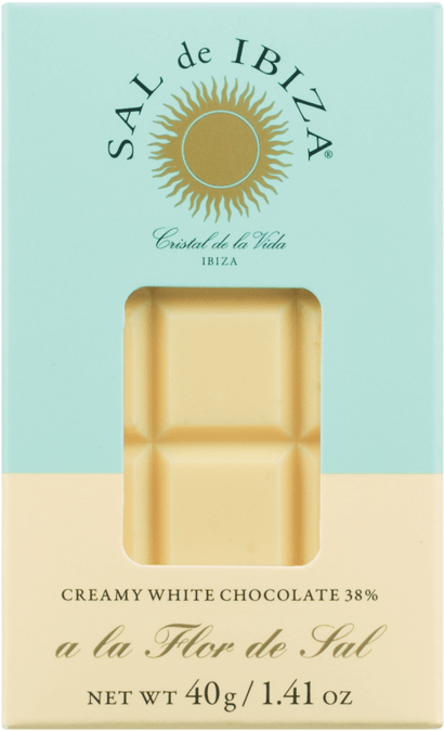 Weiße Schokolade Mit Flor De Sal 40 G Stück - Ibiza (732x732), Png Download