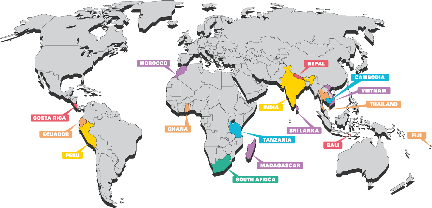 Community Projects Map - Map (1500x751), Png Download