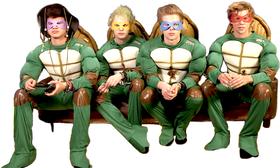 Transparent Tmnt 5sos Tumblr Transparent Collage - Transparents Teenage Mutant Ninja Turtles (1104x669), Png Download
