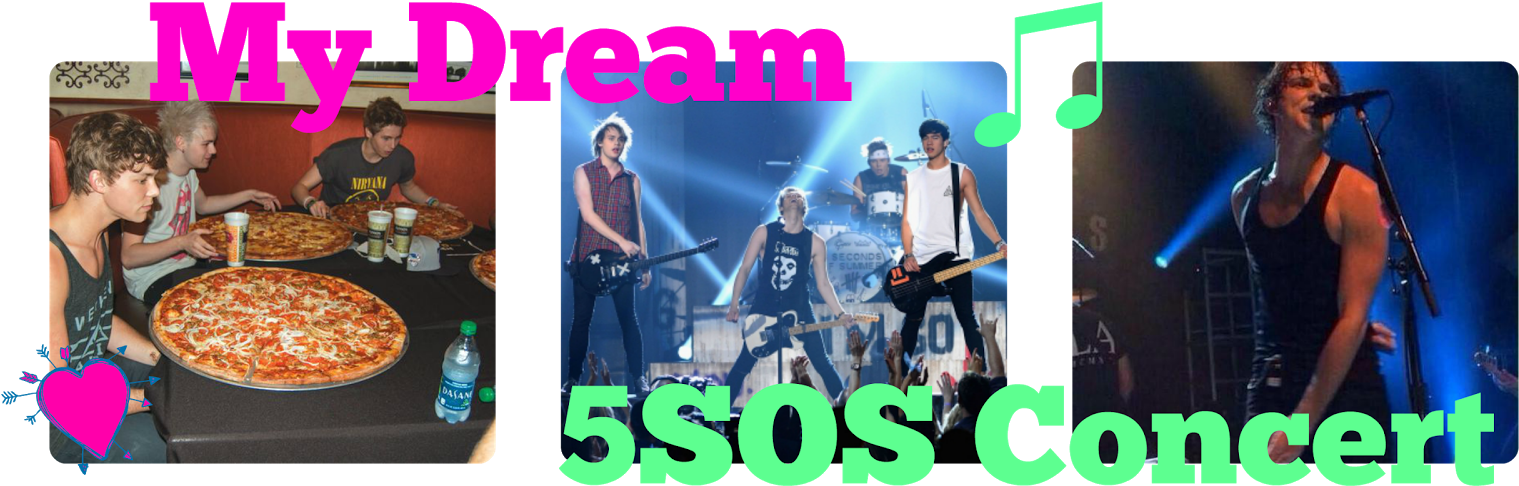 My Dream 5sos Concert - Rock Concert (1600x533), Png Download