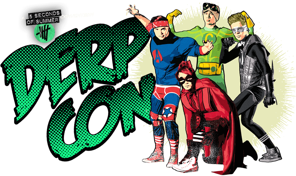 5sos Derp Con Logo - 5sos Fan Art Don T Stop (960x572), Png Download