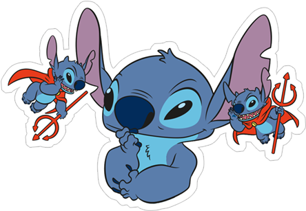 Viber Sticker «lilo & Stitch» - Lilo I Stich (490x317), Png Download