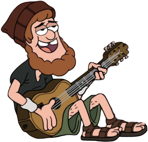 Unnamed Singing Hippie - Singing Hippie (524x497), Png Download