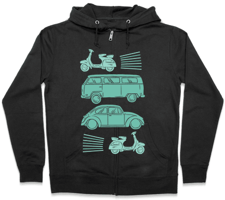 The 1960's Hippie Traveler Zip Hoodie - Halloween Gives Me The Real Big Frighten Hoodie: Funny (484x484), Png Download
