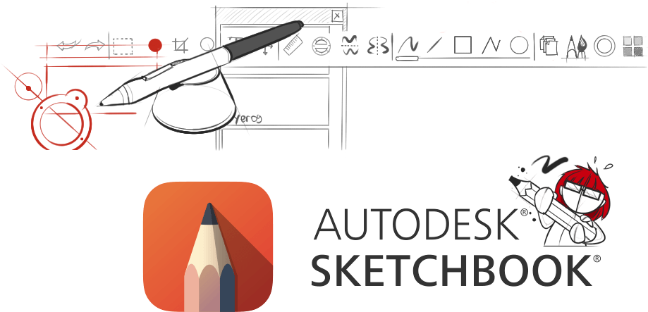 Autodesk Sketchbook Pro Interface Sketch - Autodesk Sketchbook Vector Export (940x569), Png Download