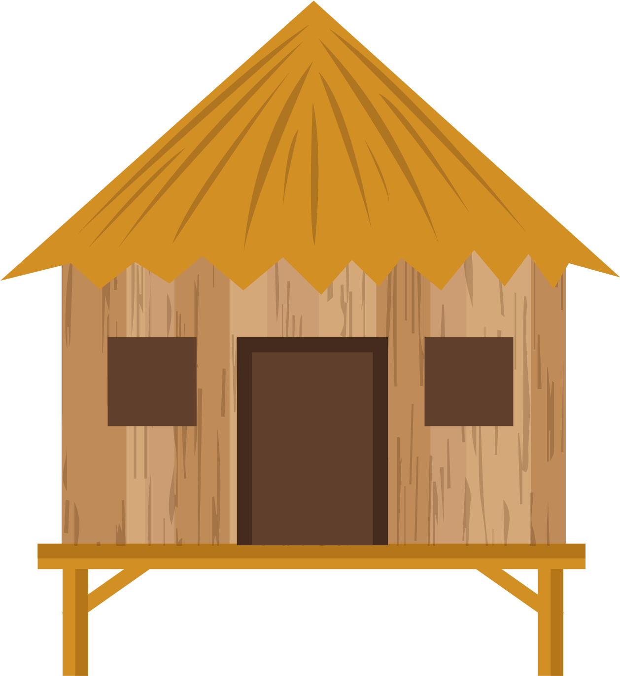 Png Royalty Free Africa Clipart Grass Hut - Straw House Png (1257x1439), Png Download