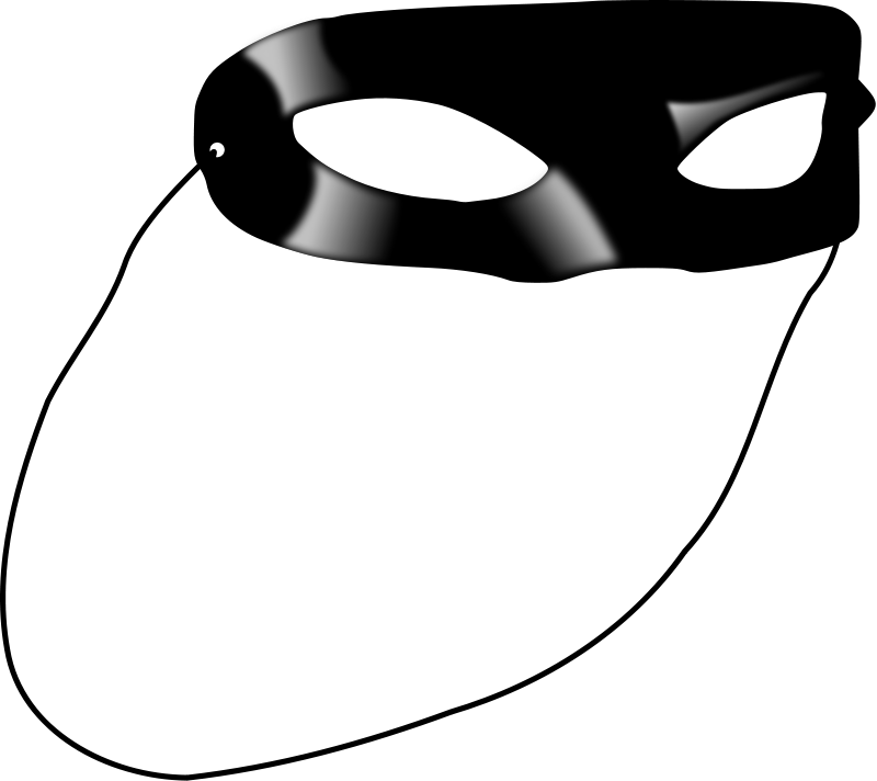 Lone Ranger Style Mask Clipart Png (600x534), Png Download