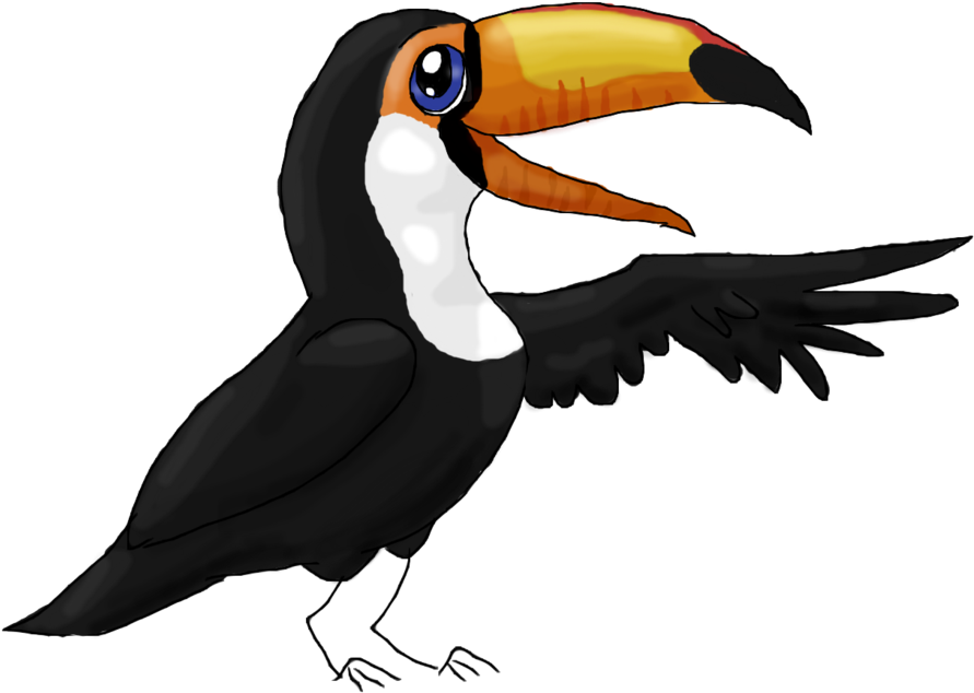 Stitch From Lilo And Stitch By Starrypoke On Clipart - Toucan Outline (900x645), Png Download