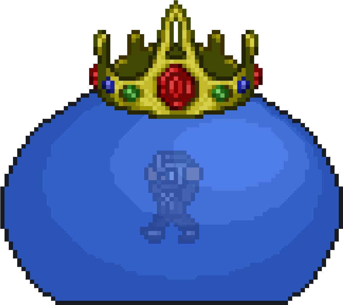 Download Terraria King Slime Png Terraria Bosses Full Size PNG Image PNGkit