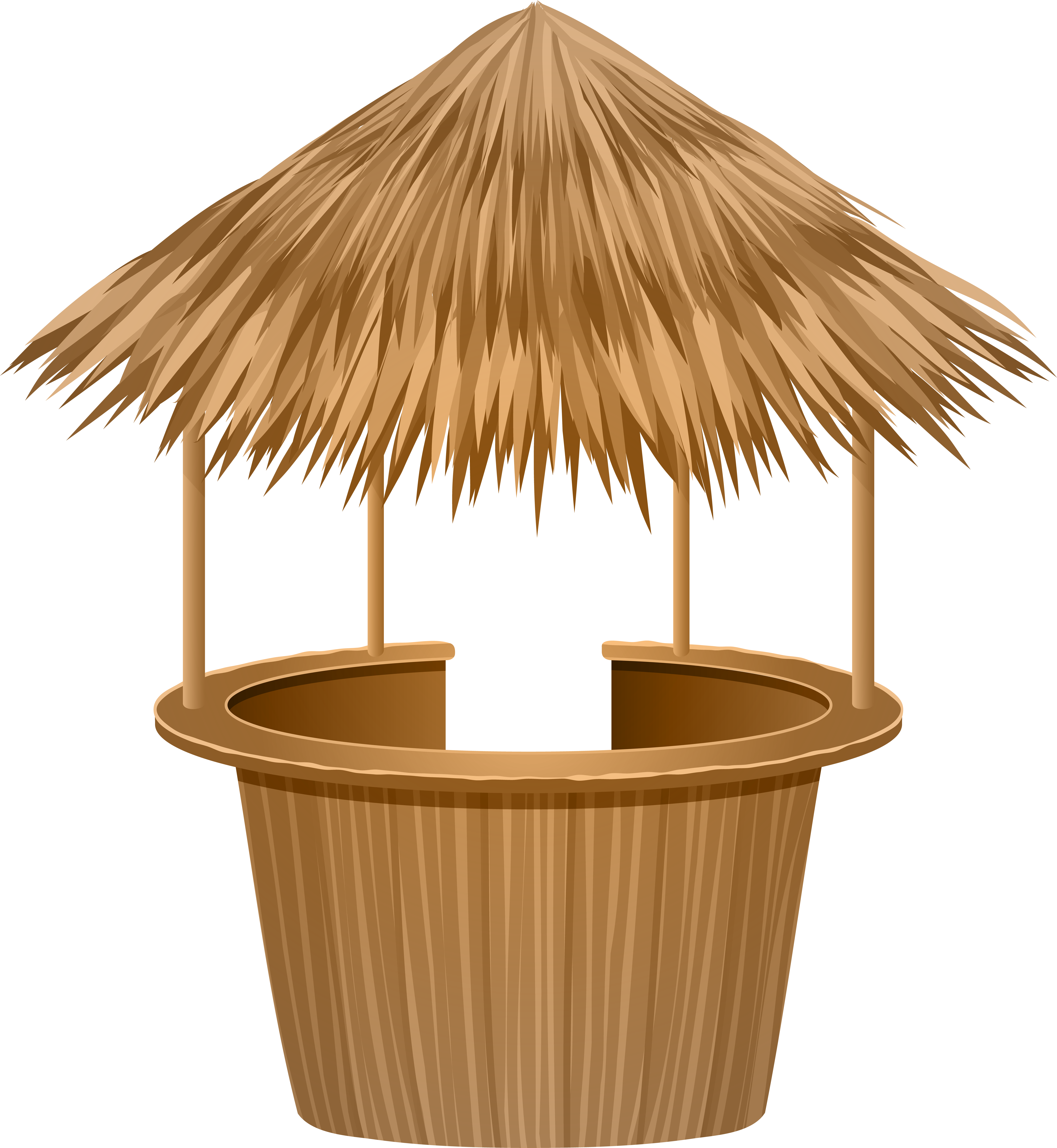 Royalty Free Thatched Roof Clip Art, Vector Images (7263x8000), Png Download