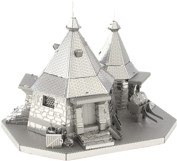 Picture Of Rubeus Hagrid Hut - Metal Earth Hagrid's Hut (620x558), Png Download