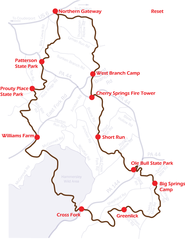 Trailheads With Names - Map (632x786), Png Download