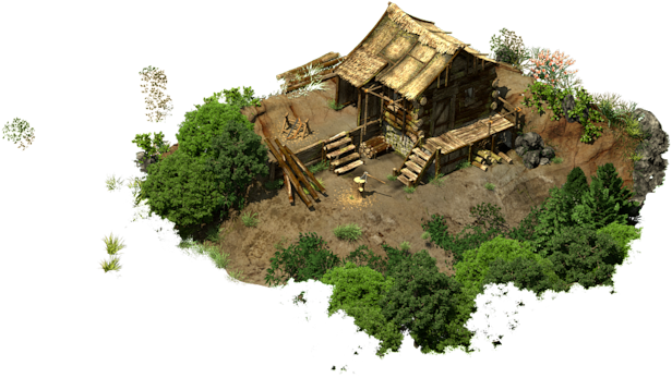 Village Hut, P-1781766950, Selected Aljanh - Medieval Architecture (616x347), Png Download