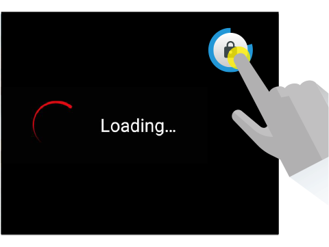 When Touch Lock Timer Started, Play Selected Video - Graphic Design (480x382), Png Download