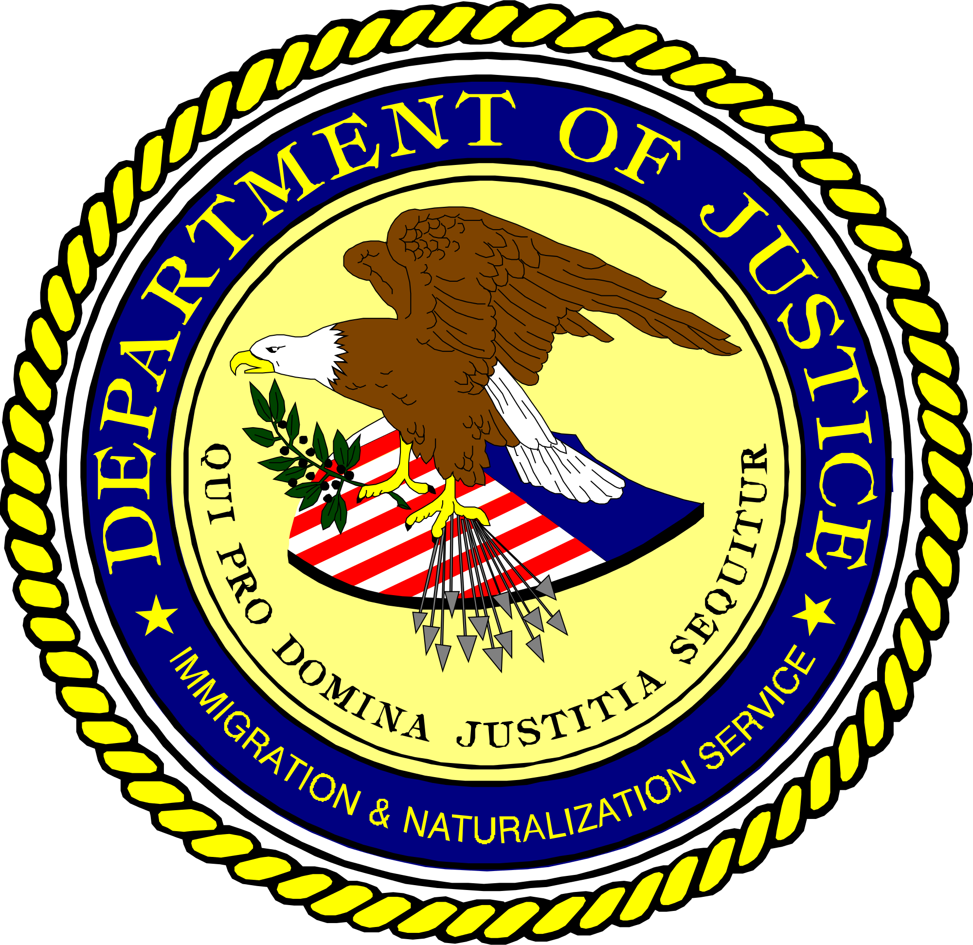 Seal Of The United States Immigration And Naturalization - Immigration And Naturalization Service (721x700), Png Download