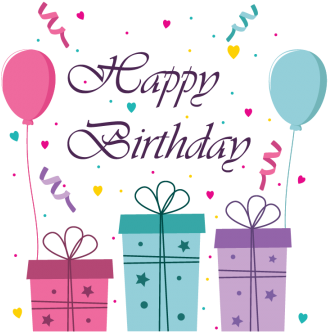 Cute Happy Birthday Greeting Card And Banner Illustration, - Birthday Party Greeting Card (360x360), Png Download