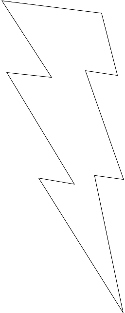 Vector, Lightning, Shape, Weather, Shapes - Gambar Vektor Petir (320x640), Png Download