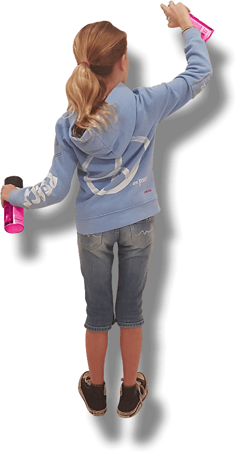 Girl - Street Art Mankind Corp (473x897), Png Download