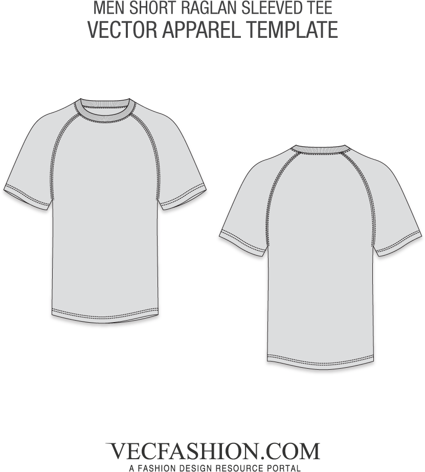 Image Freeuse Download Shirts T Tagged Basic Vecfashion - T Shirt Raglan Vector (1000x1000), Png Download