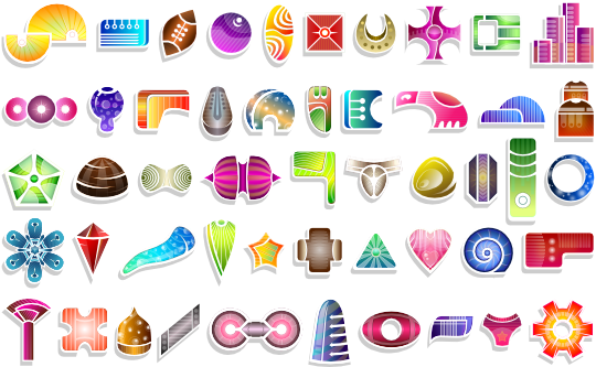 Abstract Shapes Patterns 555px - Abstract Shapes (555x348), Png Download