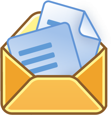 And The Best Sample In Free Clipartfest - Open Envelope Clip Art (442x442), Png Download