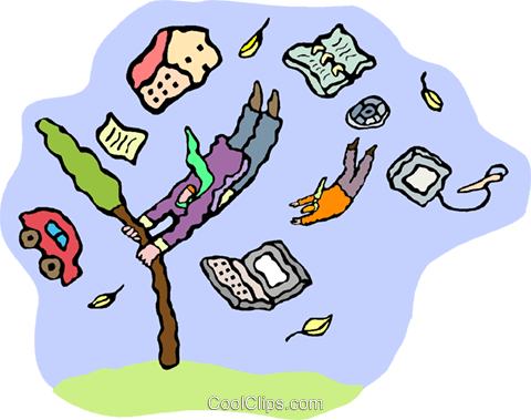 Tornado Wind Blowing Things Royalty Free Vector Clip - Wind Blowing Things Clipart (480x379), Png Download