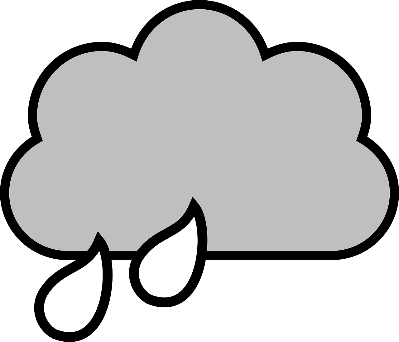 Collection Of High Quality Free Cliparts - Raincloud Clipart (600x514), Png Download