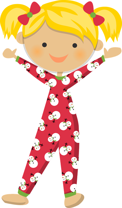 Fiesta Del Pijama - Pajama Party Clip Art (423x720), Png Download