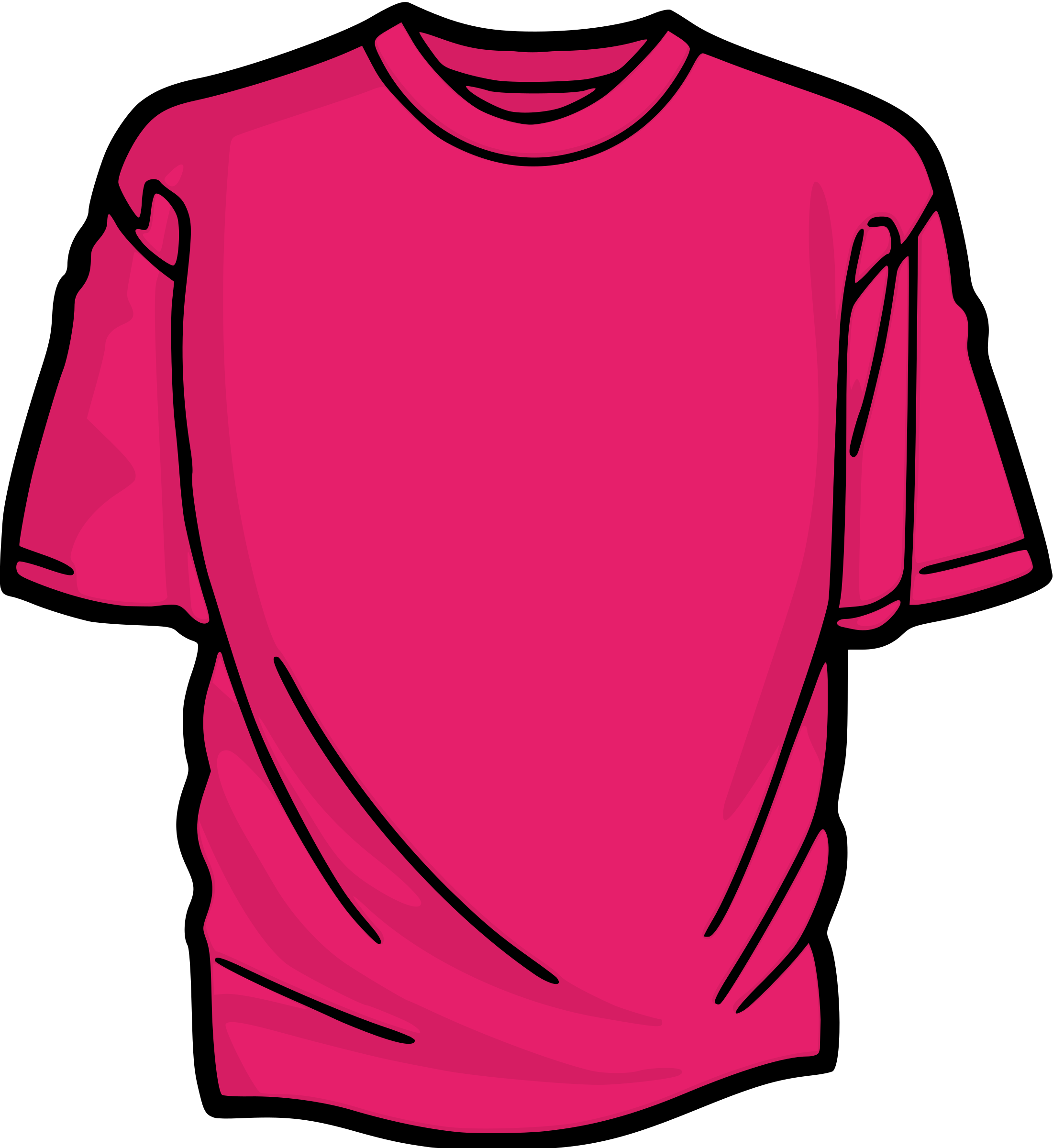 Clipart Pink T Shirt Clip Art - T Shirt Clip Art (2201x2400), Png Download