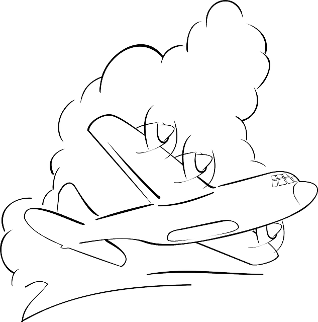 Outline, Drawing, Cartoon, Airplane, Clouds - Hercules C 130 Cliparts (633x640), Png Download