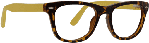 Reader In Matte Tortoise & Yellow - Persol Po3007v 1013 Green Women/men Eyeglasses (570x570), Png Download