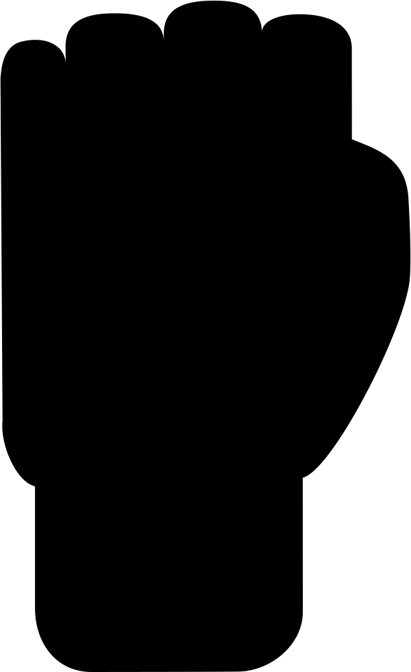 Fist Silhouette Comments - Scalable Vector Graphics (600x981), Png Download