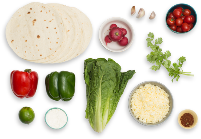 Monterey Jack & Bell Pepper Quesadillas With Chopped - Food (700x477), Png Download