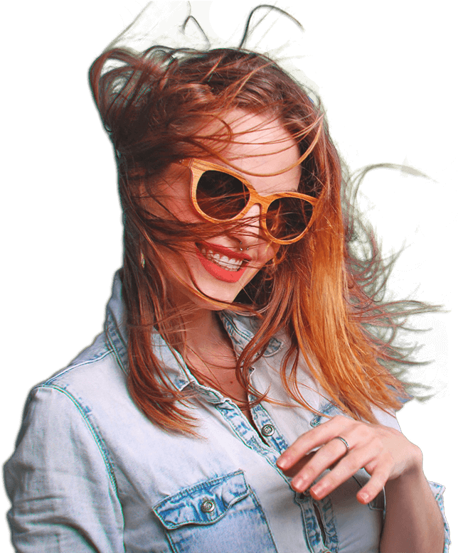 Book Your Perfect Party - Woman With Sunglasses Png (777x777), Png Download