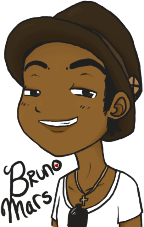 Bruno Mars By Elven - Bruno Mars Caricatura Png (500x744), Png Download