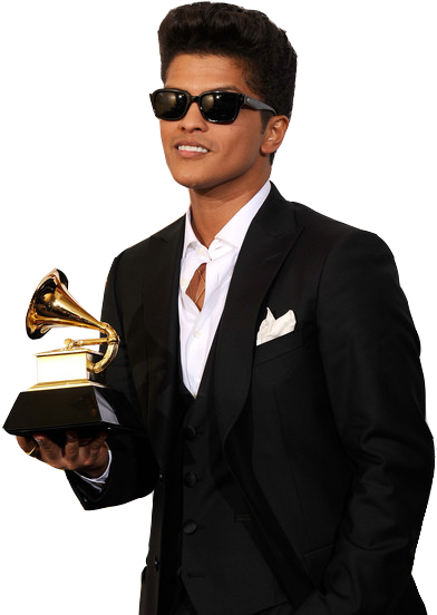 Png Bruno Mars - Bruno Mars Grammy (411x563), Png Download