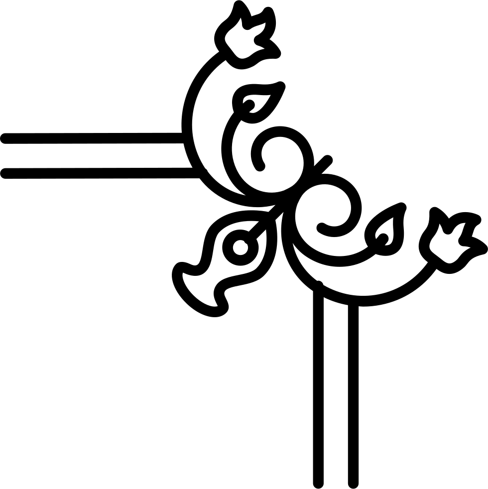 Flower Border Design - Floral Border Design Png (980x982), Png Download