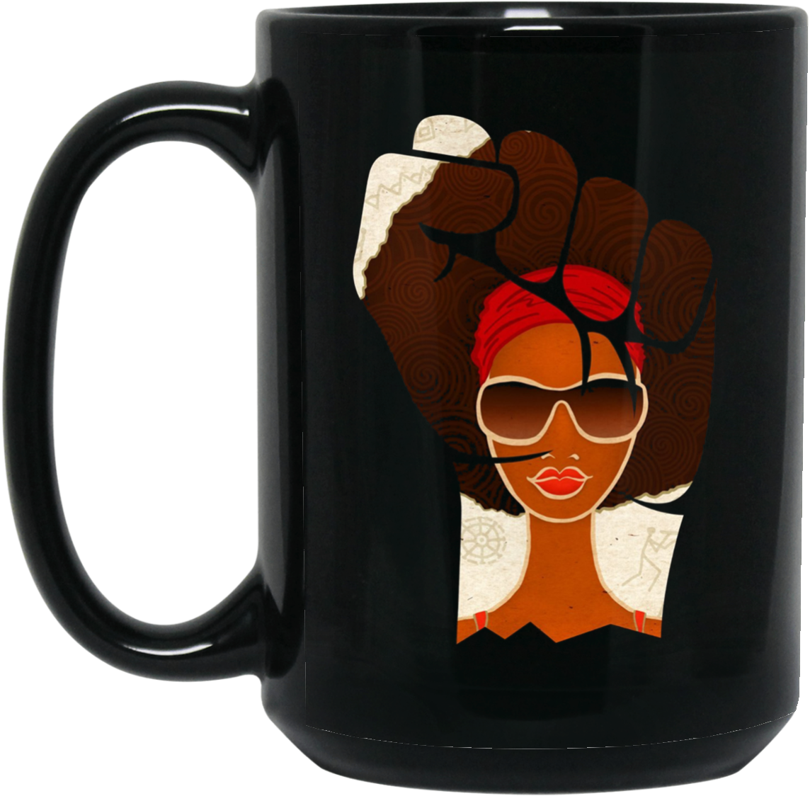 Black Power Rising Fist 15 Oz - Bunkieshop Black History Month Equality And Civil Rights (1155x1155), Png Download