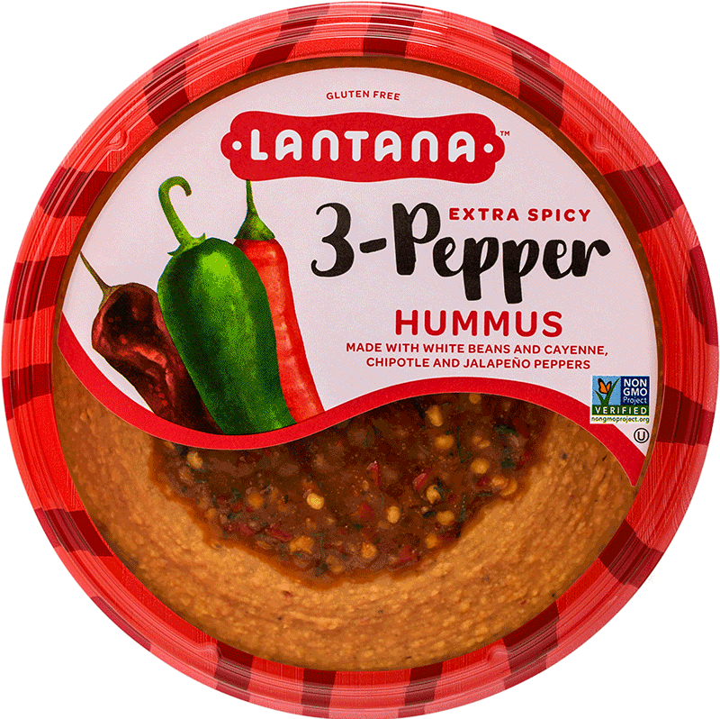 Lantana Hummus, 3-pepper, Extra Spicy - 10 Oz (800x798), Png Download