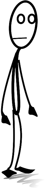 Stick Man, People, Standing, Pec, Stick, Stick Figure - Stick Man Cartoon Png (320x640), Png Download